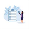 self-assessment-evaluate-yourself-for-personal-development-woman-giving-check-on-checkbox-in-achievement-list-notepad-paper-modern-flat-illustration-vector